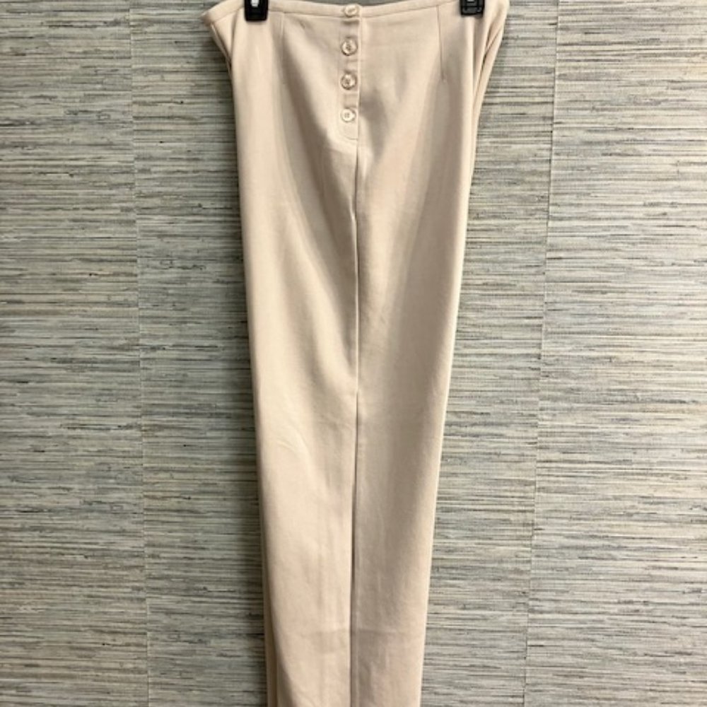 LIZ CLAIBORNE -  LIZSPORT- Size 12 - Beige Career Dress Pants- Straight Leg-EUC!